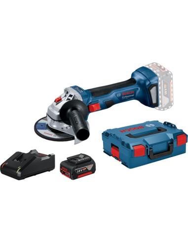 Conjunto amoladora gws18v-7 115+l-boxx+1b 4ah+ca de bosch construccion / industria