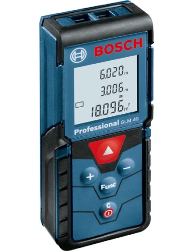 Medidor laser glm-40 profesional de bosch construccion / industria