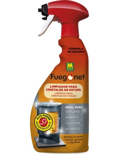 Limpiaestufas fuego net 231017n-750ml de fuego net