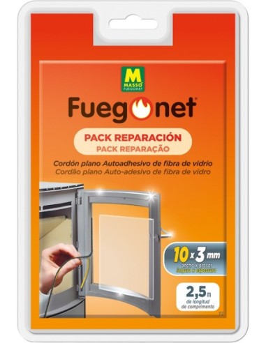Cordon plano autoadhesivo 231331 10x3mm de fuego net