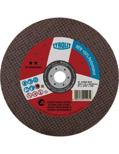 Disco 41x a46r-bfs inox 230x1,9x22,2 sta de tyrolit caja de 25 unidades