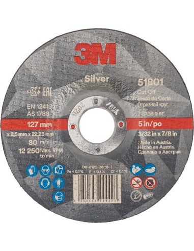 Disco corte silver t42 51804 115x2,5 de 3m caja de 50 unidades