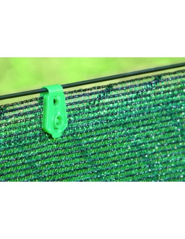 Clip p/malla fixatex 68x20mm verde 20pz de nortene