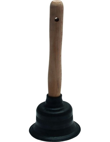 Desatascador grande c/mango madera 88550 de rubi