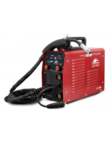 Equipo soldar mig131 multi+bobina 450kg de stayer