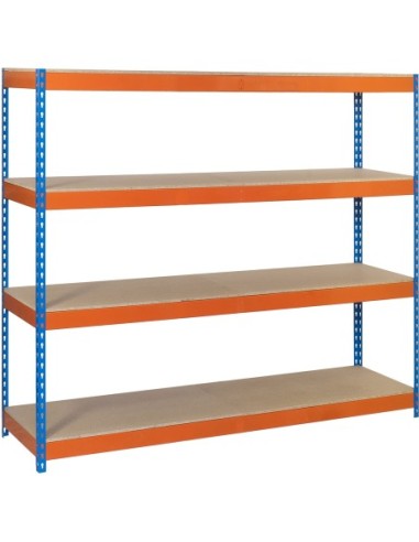 Kit 4 estanteria simonfor 200x240x60 azul/naranja de simon