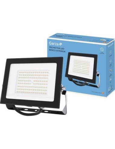 Proyector led negro 100w 9000 lumenes 4000k ip65 de garza