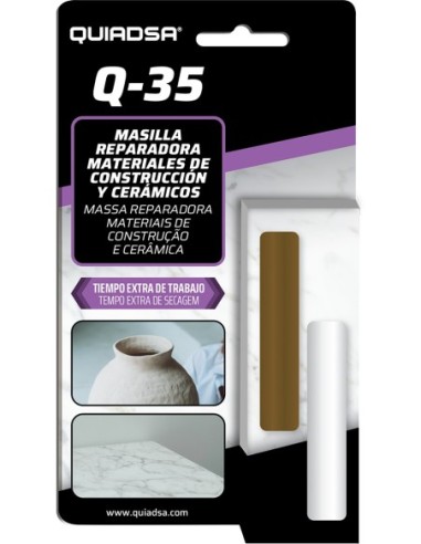 Reparador epoxi quiadsa q-35 50grs de quiadsa caja de 12 unidades