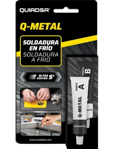 Epoxi q-metal soldadura frio bicomp 20ml de quiadsa caja de 12 unidades