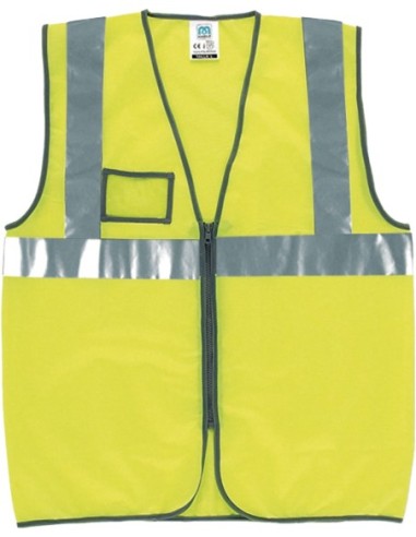 Chaleco alta visibilidad con cremallera 288vfcyf talla l amarillo de marca
