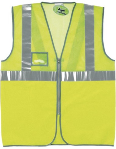 Chaleco alta visibilidad con cremallera 288vfcmyf talla l amarillo de marca