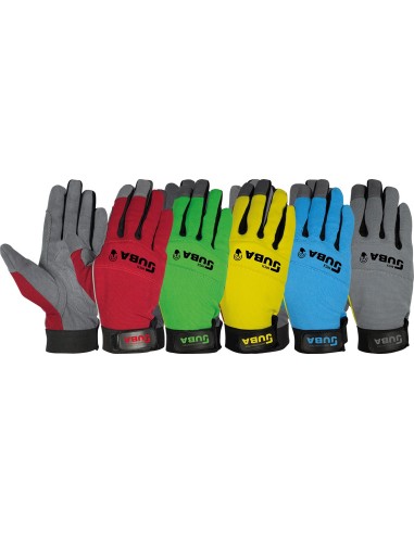 Guante cuero sintetico mecanix 270bl talla 10 azul de juba caja de 5 unidades