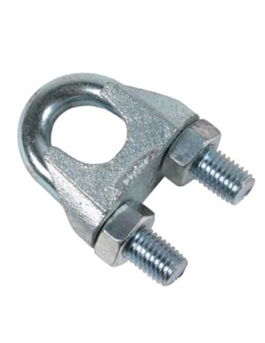 Sujetacables pw galvanizados 741 10mm de cables y eslingas caja de 10 unidades
