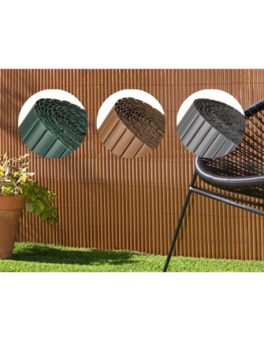 Cañizo pvc doble cara 15135 1,5x3m antracita de faura