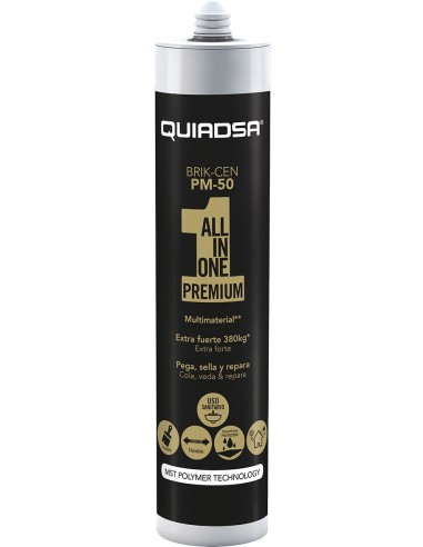Polimero ad brik-cen pm-50 290ml blanco de quiadsa caja de 12 unidades