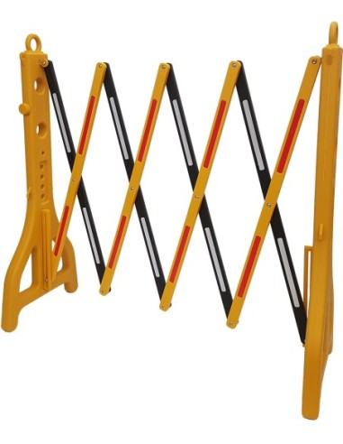 Valla plastico extensible 2,5mt reflectante a/n 7610 de jg señalizacion