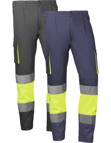 Pantalon alta visibilidad azul/amarillo hv910dnyel talla xl de juba