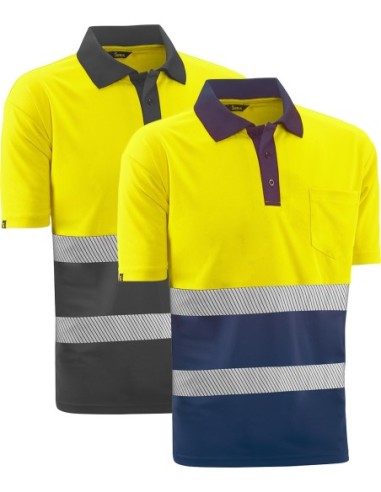 Polo a.v.amarillo/gris hvs620ygy talla xxl de juba