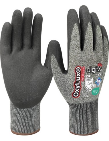Guante oxylux nitrilo 60-80 talla 07 de safetop caja de 12 unidades