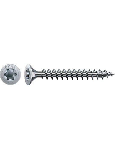 Tornillo spax wirox(galvanizado) torx tr 5,0x030 de spax caja de 500 unidades
