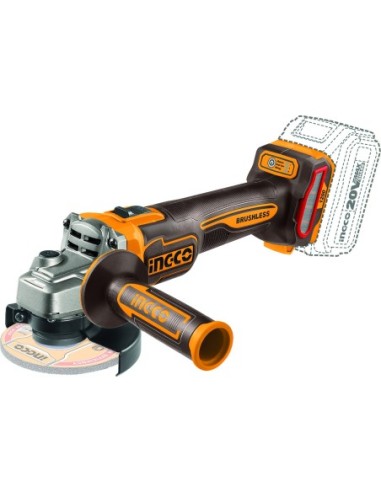 Amoladora 20v bl 125mm sin bateria sin cargador de ingco