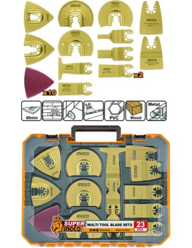 Set 23 accesorios multiherramienta aktmt2301 de ingco