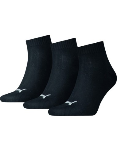 Calcetin tobillo quarter negro talla 43/46 3p de puma