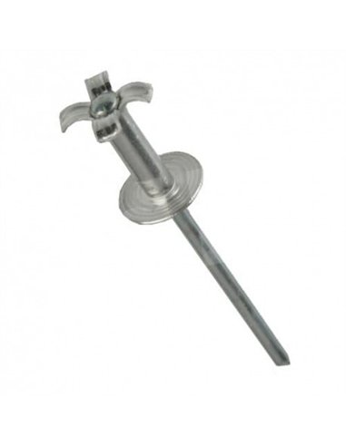 Remache aluminio/acero cabeza ancha 4,8x16 flor c.14 de bralo caja de 250 unidades